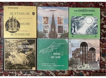 6 Pc. Lot Of Classical LP's Including Handel's Messiah