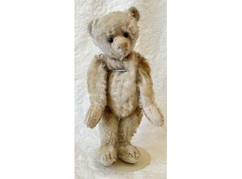 Antique Steiff Mohair Teddy Bear, With Original Ear Button, Jointed Legs, 12' Tall