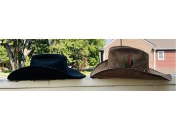 2 Vintage Western Hats Including Stetson