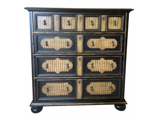 Unique Drexel Solid Wood Painted Chest With 8 Drawers
