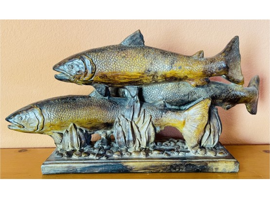 Plaster Fish Sculpture