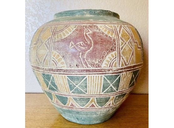 Mexican Clay Pottery Vase