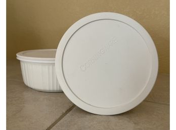 Corning Ware Ovenproof Dishes, Casseroles With Plastic Lids