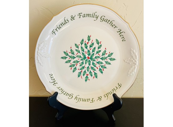 New Lenox Holiday Platter Friends And Family Gather Here
