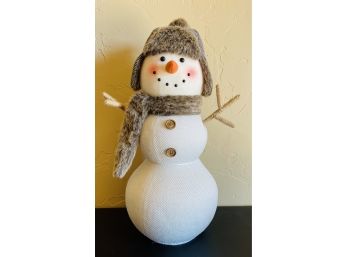 Fabric Covered Snowman