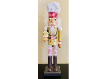 15' Wood Gingerbread Baker Nutcracker