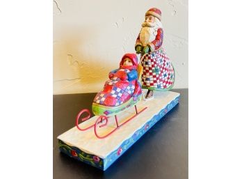 Jim Shore 'A Ride With Santa' Figure