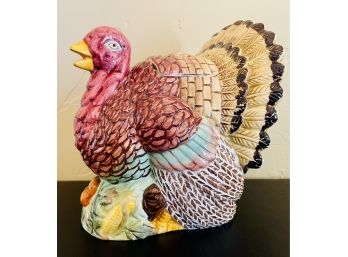 Ceramic Turkey Lidded Jar By Omnibus