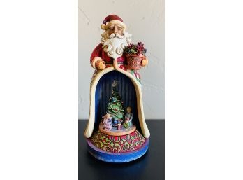 Jim Shore Santa With Kids Musical, Lighted, Revolving  Figurine