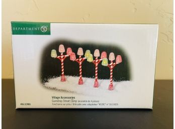 Department 56 Gumdrop St. Lamps 4pc