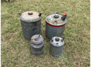 Lot Of 4 Gas Cans