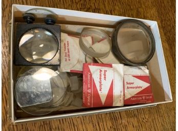 Lot Of Assorted Lenses In A Vintage Box