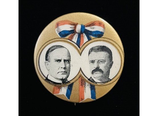 Antique Teddy Roosevelt Campaign Button