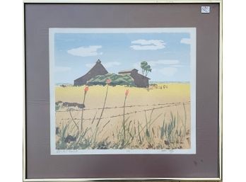'coastal Ranch' Silkscreen Pencil Signed CJ