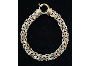 Sterling Silver And Copper Two Tone Bracelet