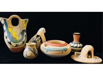 Group Of 6 Miniature Pottery Pieces