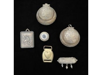 Six East Indian And South African Silver Pieces