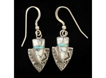 Arrowhead Zuni Sterling Silver Earrings