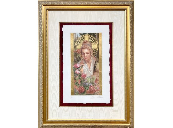 Manuel Nunez 'The Colour Of My Love' Limited Edition Giclee With 23kt Gold Leaf, Signed, Numbered, With COA