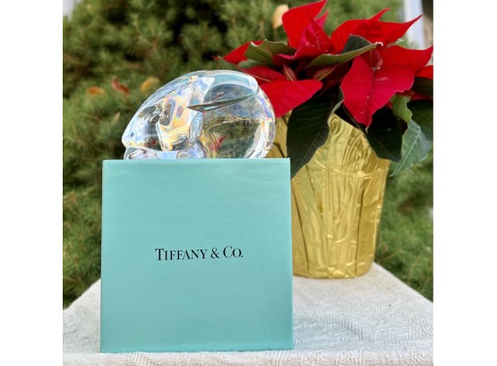 Tiffany & Co. Crystal Bunny With Box