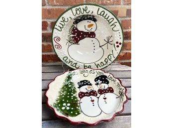 Expressly Yours (2) Christmas Serving Dishes