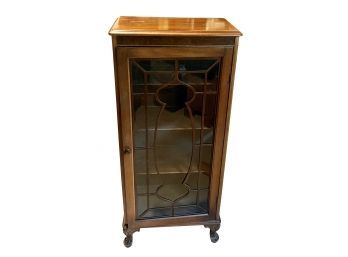 Cabinet With Glass Front And Claw Feet