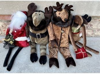 Lot Of Woof And Poof Stuffed Animals Including 2 Musical Moose