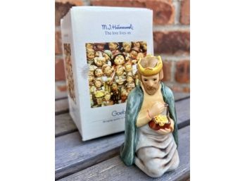 M.I Hummel Kneeling Nativity King, #244 214/N/0, Great Condition, With Box! (Box Has Wear)