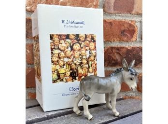 M.I Hummel Nativity Donkey, #278 214/J/0, Excellent Condition, With Box!
