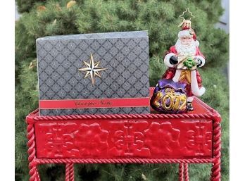 Christopher Radko 2012 Santa Ornament With Box