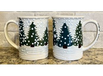(2) Nice Expressly Yours Holiday Mugs