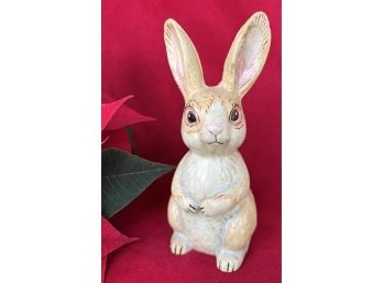 Vaillancourt Folk Art Chalkware Bunny #68