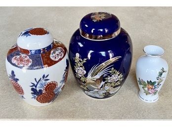 (3) Small Vases