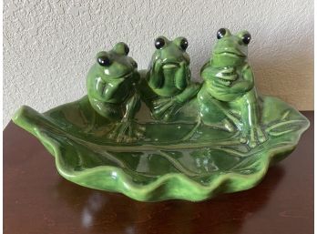 Decorative Tray  With Frog Motif