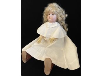 Simon Halbig Bisque Doll Circa 1895-early 1900's With COA