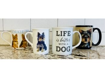 4 Assorted Dog Coffee Mugs