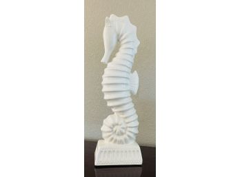 White Ceramic Decorative Sea Horse