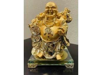 Budha Figurine On Glass Base