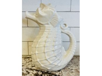 Two's Company Glasss Pitcher Seahorse