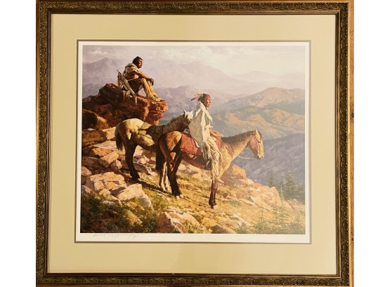 HOWARD TERPNING 'On The Edge Of The World' Framed Artist Proof Signed & Numbered 15 Of 50