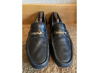 Bruno Magli Mens Dress Shoe Size 12 Black Leather
