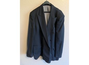 Mens Black Suit Jacket By Bigir Size 48 Long