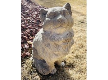 Cement Outdoor Cat Sculpture