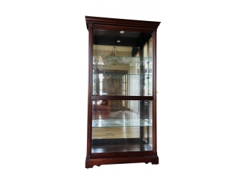 Howard Miller Display Cabinet W/Mirrored Back