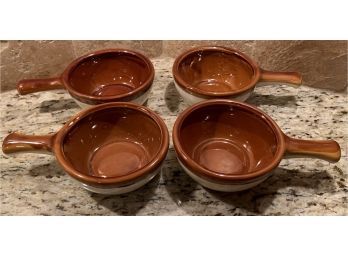 4 Soup Bowls Crock Set