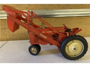 Vintage True Scale Red Tractor