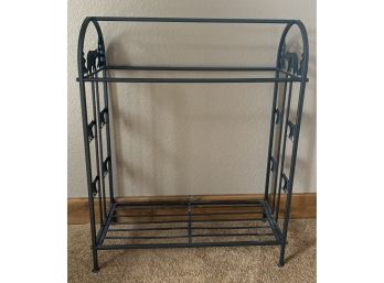 Metal Quilt Rack W Trees And Bears