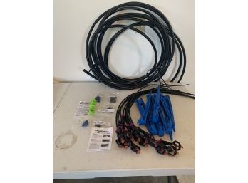 A Great Collection Of Garden Tubing Including Spigot Heads, With Tubing And Transfer Barbs, All New