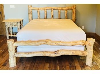 Blue Ridge Log Works Fine Handcrafted Lodge & Cabin Furniture Queen Bed With Beautyrest Mattress