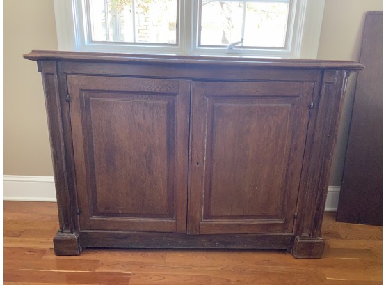 Antique Buffet With Large Wooden Doors